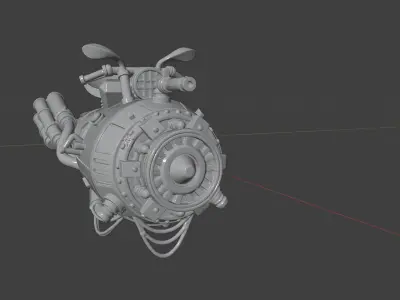 bike-cyberpunk 3D model