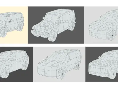 Low-Poly Car Pack 001 - SUV Sensation