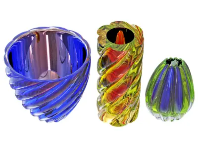 Vases Archimede Seguso Murano 3D model