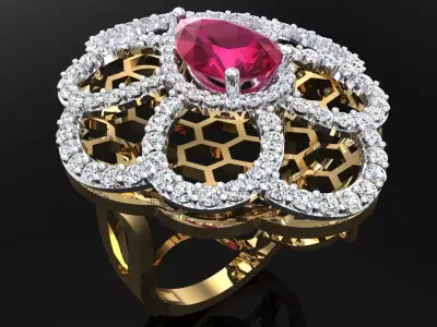  Italian rings - Womens Rings - N6731 3D print model