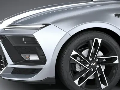 Hyundai Sonata N-Line 2024 3D model