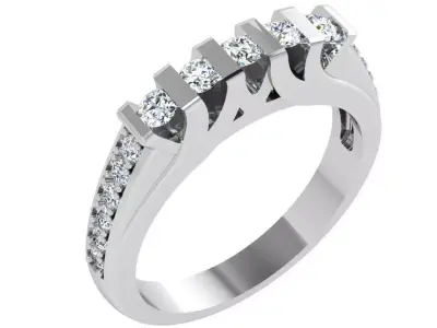 Round Diamond Ring 4516 3D print model