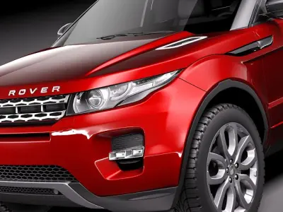 Range Rover Evoque 5 Door 2012 3D Model 3D model