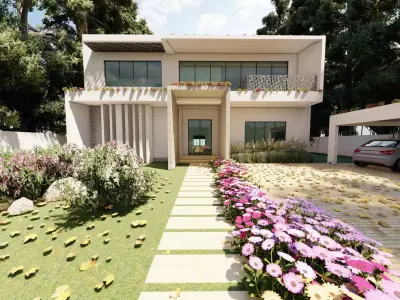 Luxury House Concept 3D model