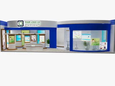 Booth Exhibition Stand a479b 3D model