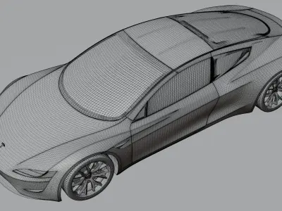 Tesla Roadstar 3D model
