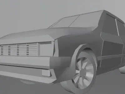 Yugo car Free 3D model