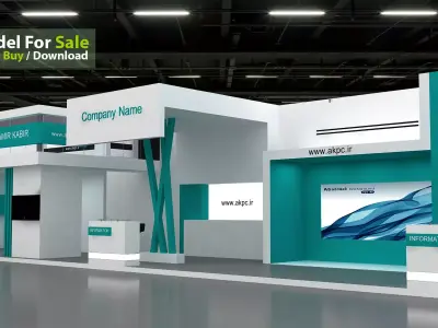 Exhibition booth 3D model