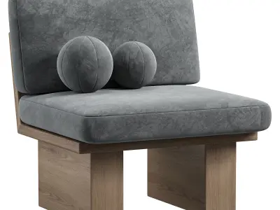 Suelo Modern Outdoor Side Chair By 1stdibs 3D model