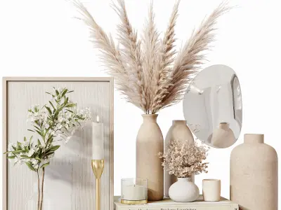 Decorative Set 243 Low-poly 3D model