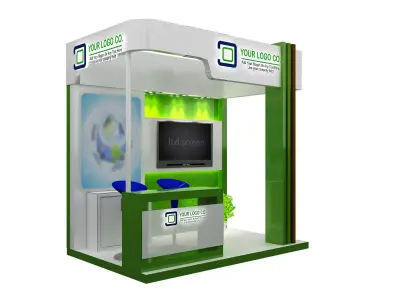Booth Exhibition Stand a487b  3D model