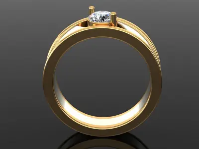 Band Ring 3D print model