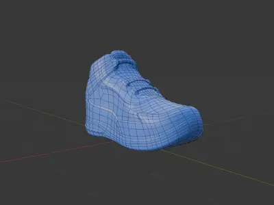 Basketball Shoe For Animation or Videogames Low-poly 3D model