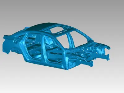 Automotive Car Body - Body in White 3D print model