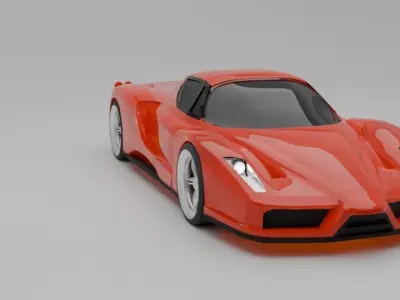 Ferrari Enzo Low-poly 3D model
