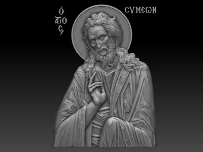 Saint Simeon the God-receiver 3D print model