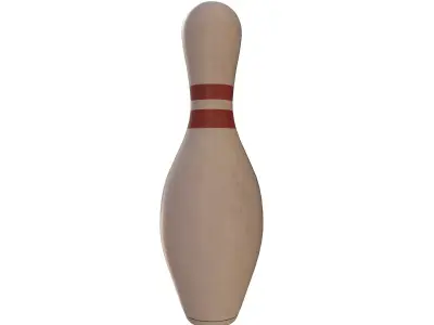 Bowling pin 3D model