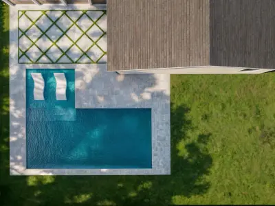 Garden Landscape 3D Model - SketchUp and Lumion Scene 3D model Free 3D model