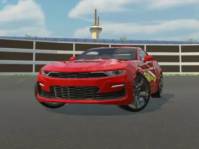 Chevrolet Camaro SS 2019 for Games Low-poly 3D model