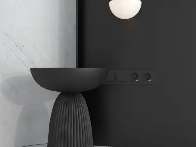 Decorative wall panel set 110 3D model