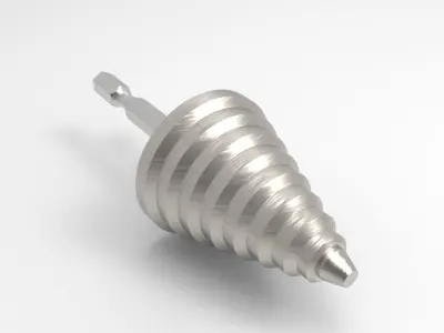 Step Drill Bit 3D model