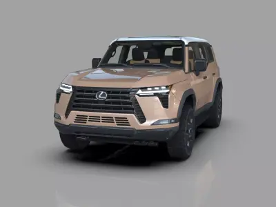 Lexus GX 2024 HQinterior 3D model