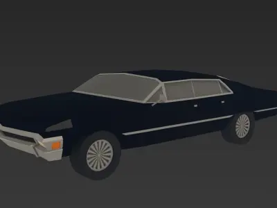 Low poly Chevrolet Impala 1967 3D print model