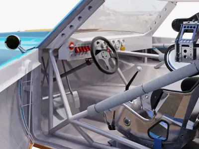 Chevrolet camaro gulf racing 1968 3D model