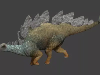 Stegosaurus dinosaur Low-poly 3D model