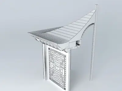 Pagoda Element Free 3D model