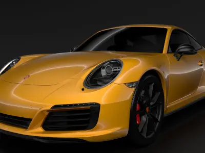 Porsche 911 Carrera T Coupe 991 2018 3D model