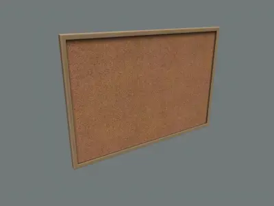 Office Board 01 Low-poly 3D model