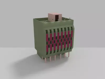 City Bank Low-poly 3D model