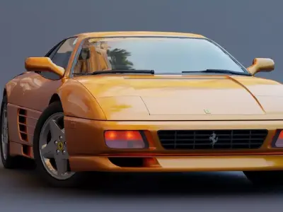 Ferrari 348 Low-poly 3D model