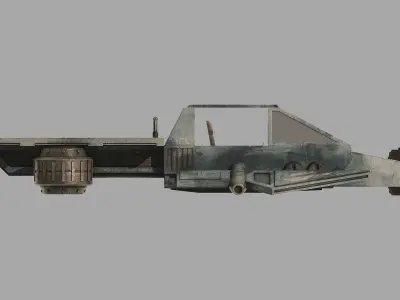 Ute Speeder Variant A - Star Wars Downunder Low-poly 3D model