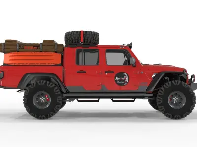 Jeep Gladiator Rubicon 2021  3D model
