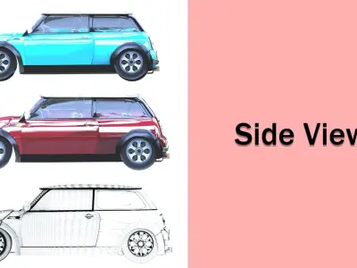 Vehicle Mini  PBR 3D model