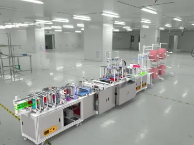  N95 mask production machine 3D model