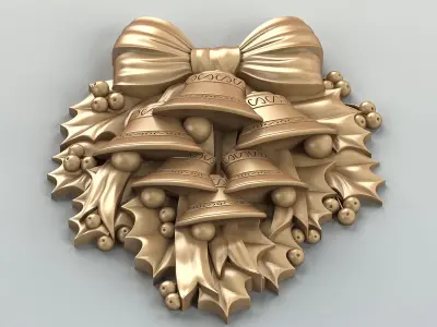 Carved decor central 024 3D model