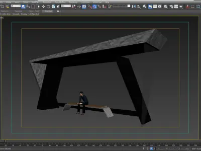 BUS STATION 8 3D model