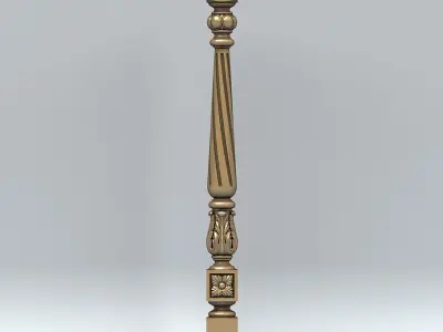 Baluster 001 3D model