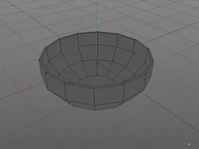 low poly bowl for fruits  Free low-poly 3D model