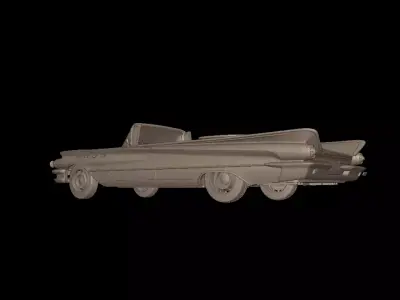 Buick LeSabre 1959 two doors convertable  3D print model