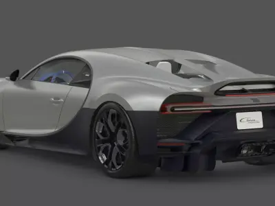 2022 Bugatti Chiron Profilee 3D Model W16 Ultimate  Hypercar  3D model