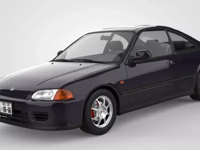 Honda Civic EJ1 Coupe 3D model