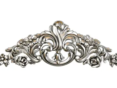 Classic carved 123 3D model