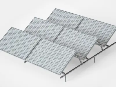 Sun Solar Panels 3D model