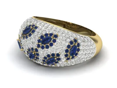 Women ring 3dm Render details 3D print model