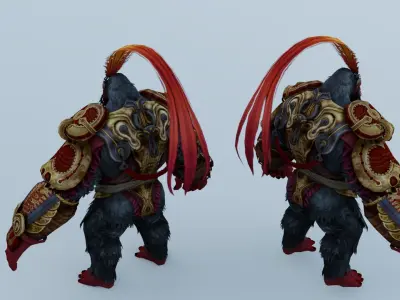 Gorilla Monkey kong 3D model