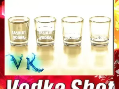 Vodka Shot Glass 3D model